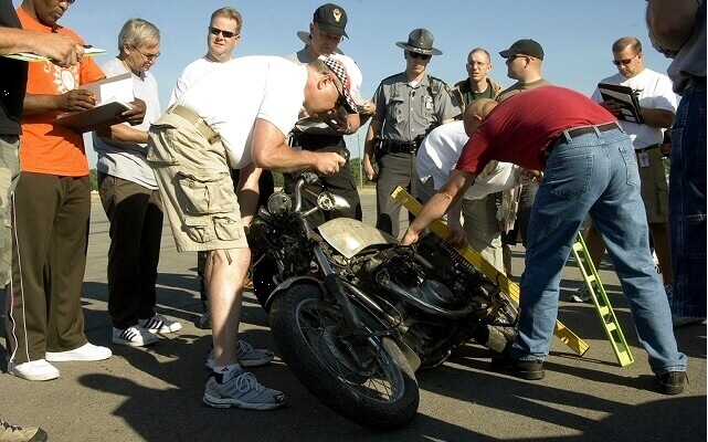 Motorcycle crash forensics